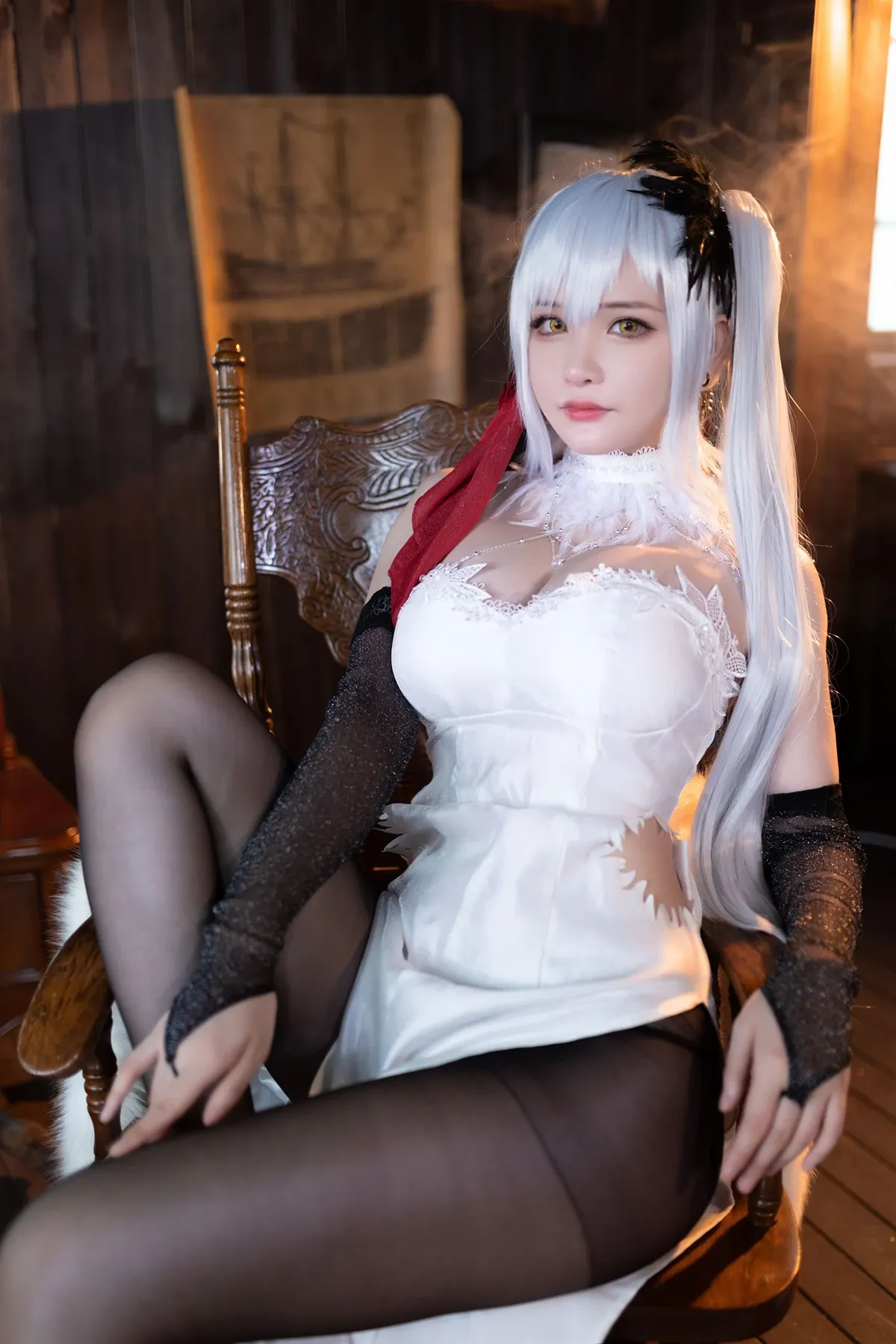 Cosplay 前羽_rr – 碧蓝航线 德雷克 (16)